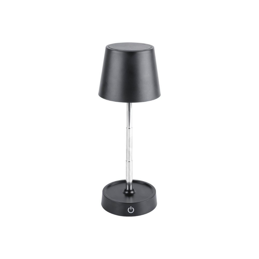 LUMINNARIA DE MESA LUNNA RETRATIL E TOUTCH PRETO - 10,5CM X 28,5CM