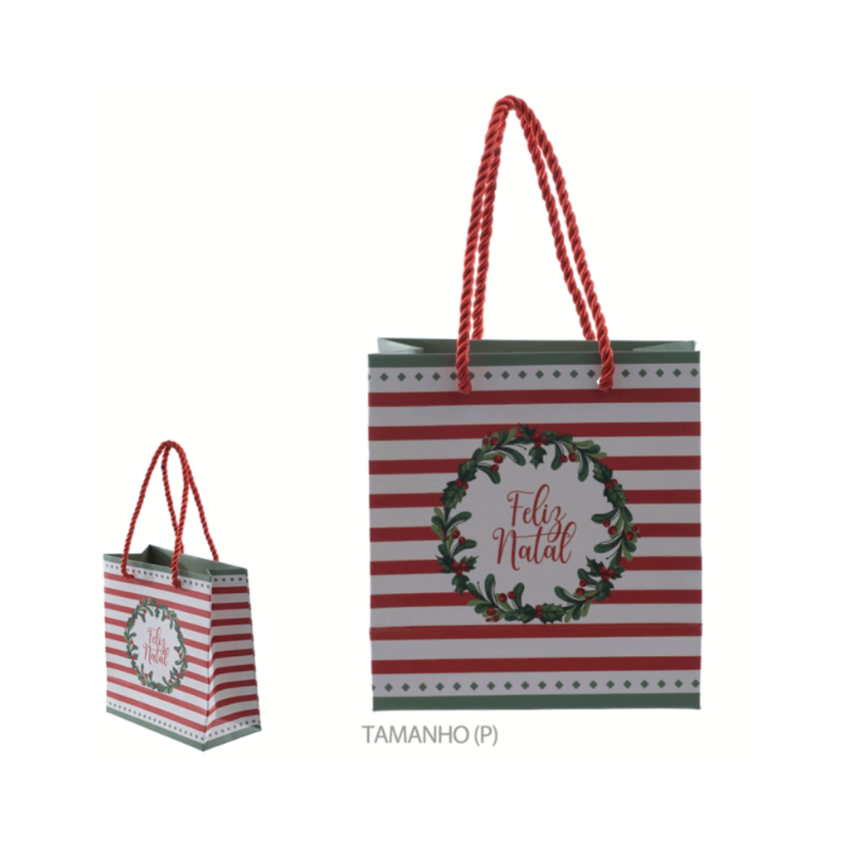 SACOLA DE PRESENTE GUIRLANDA BERRY