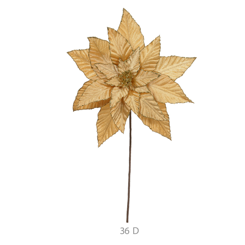 HASTE BICO DE PAPAGAIO AVELUDADO DOURADO 31CM