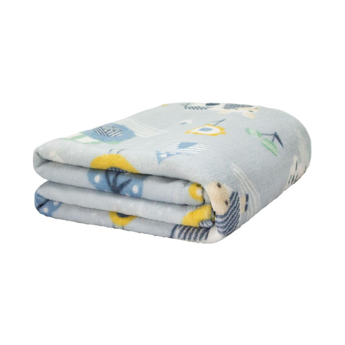 COBERTOR BABY MF CORRIDO EST. PVC NAC 80X110 FAZENDINHA AZUL