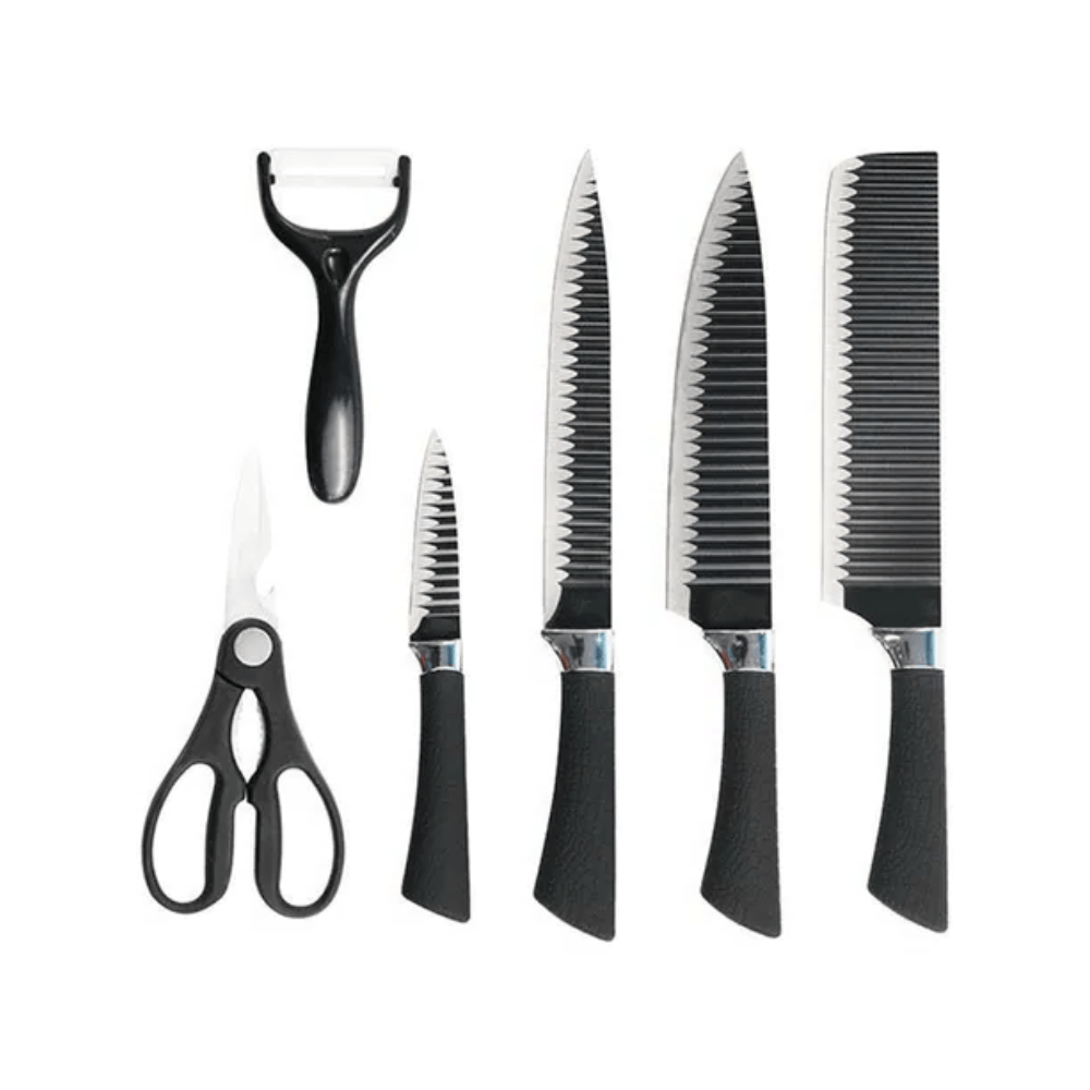 KIT FACAS DE COZINHA 6 PECAS