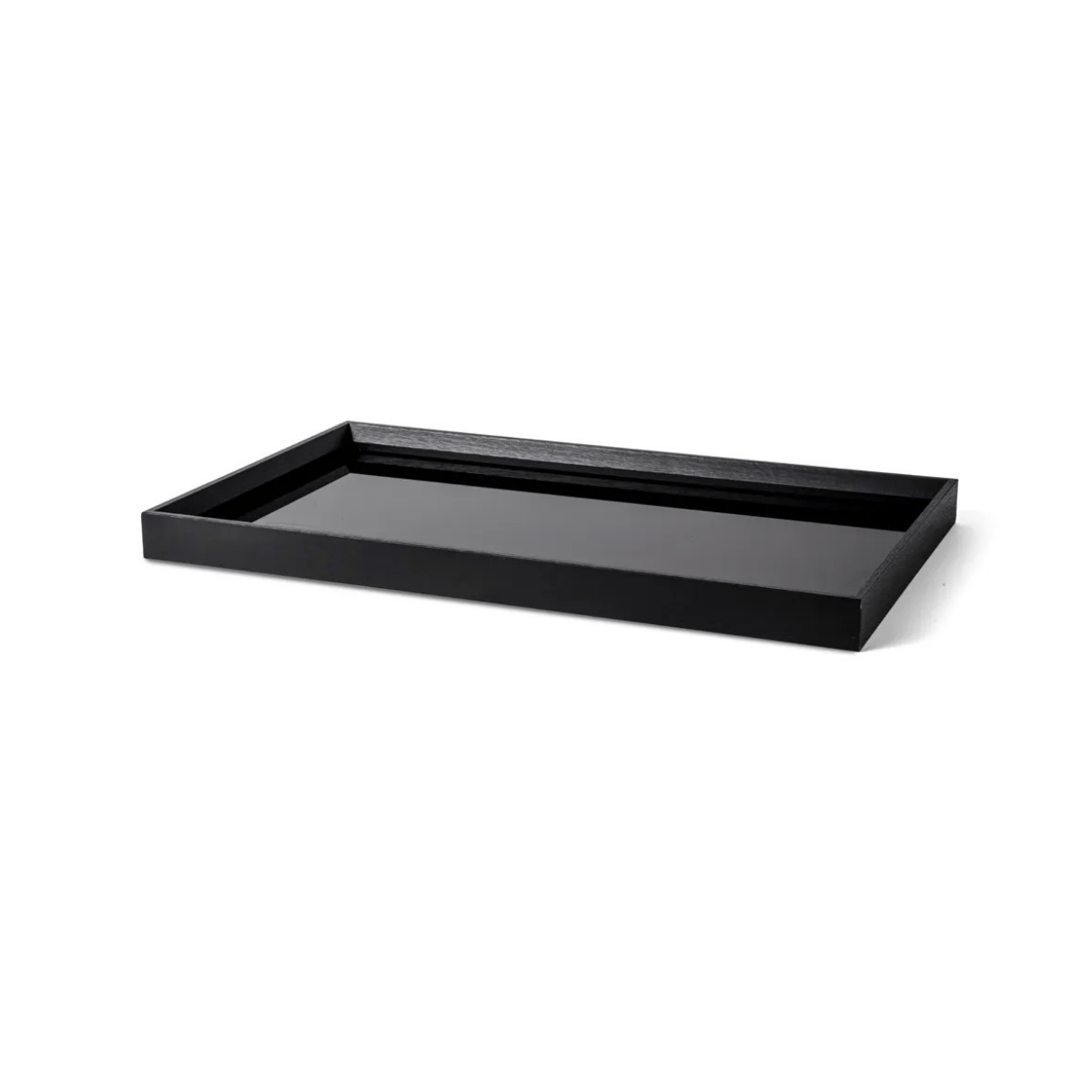 BANDEJA DECORATIVA RETANGULAR EM MDF COM VIDRO – 38CM