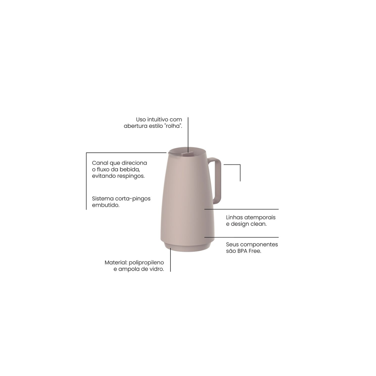 BULE TERMICO 0,5L BEGE EXATA