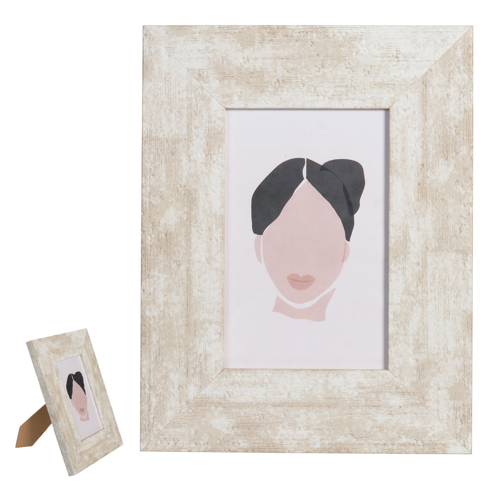 PORTA RETRATO 10X15CM (BEGE) 22,5X17,5X1,5CM