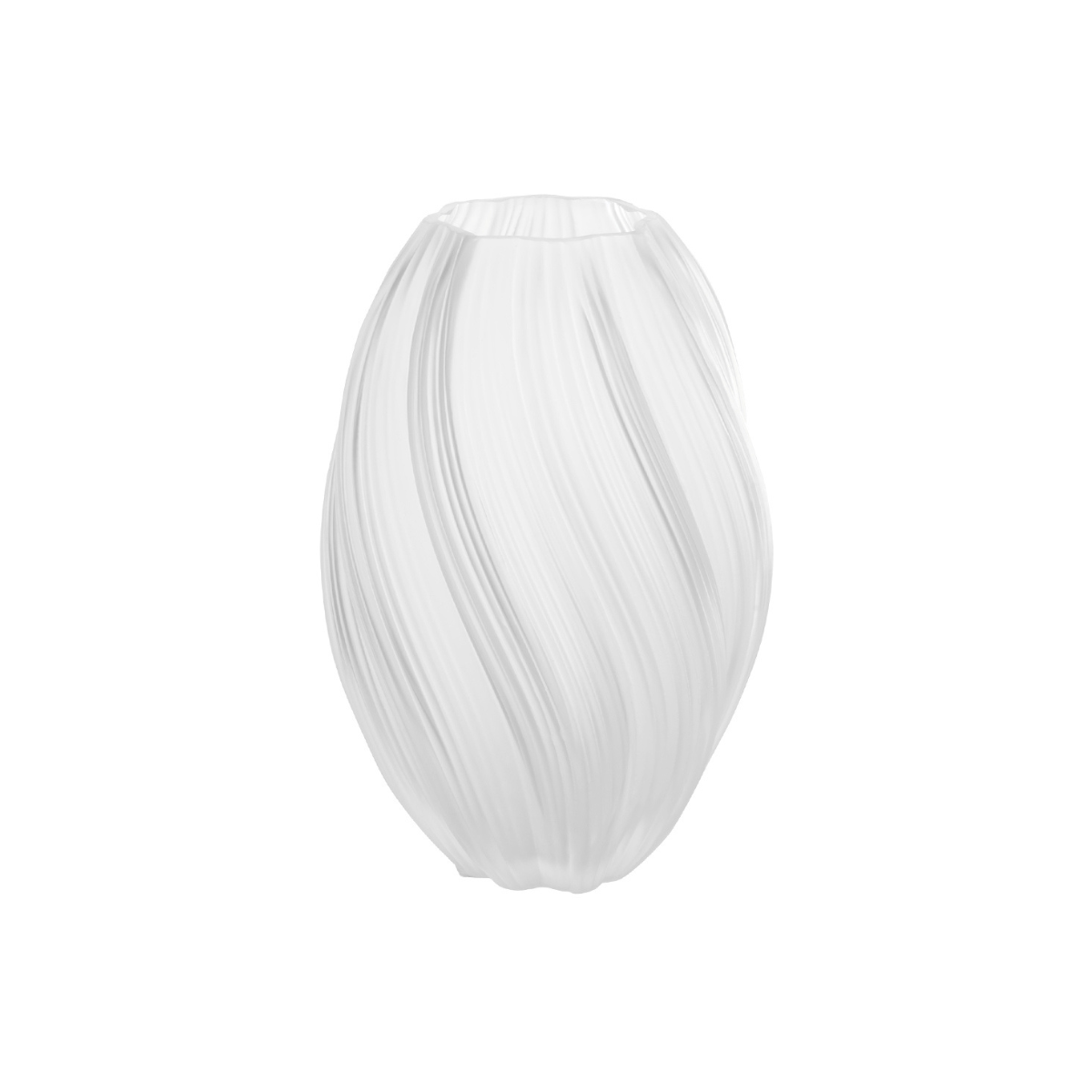 VASO DECOR VIDRO (BRANCO) 17,7CM