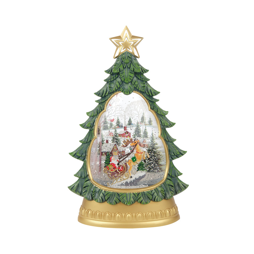 LANTERNA ARVORE DE NATAL COM MUSICA E LED