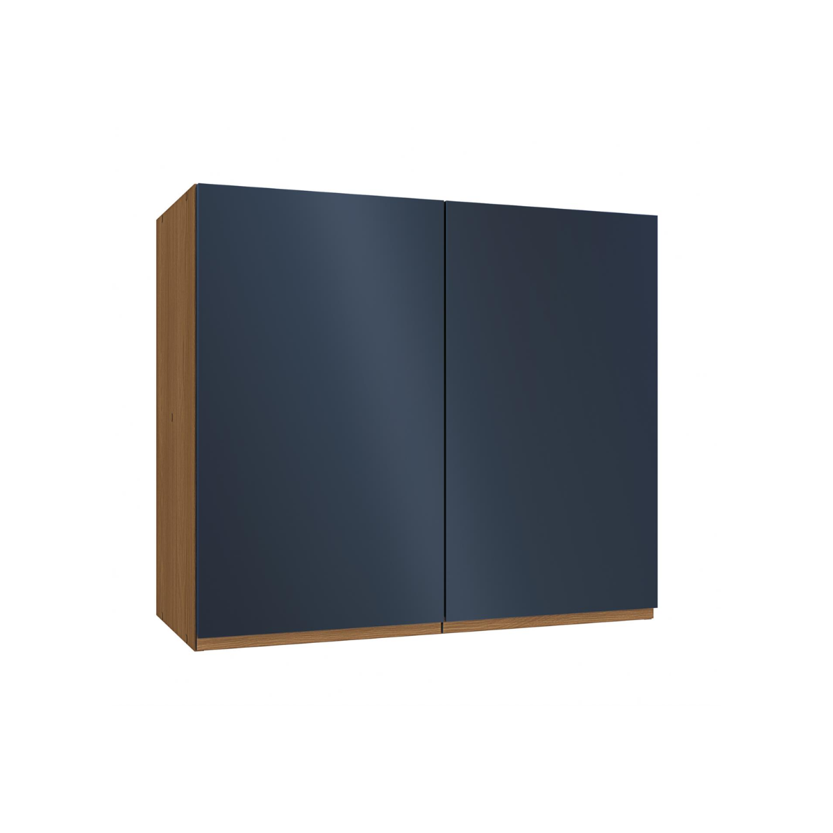 ARMÁRIO AÉREO 2 PORTAS – CANELA/AZUL PROFUNDO 80CM