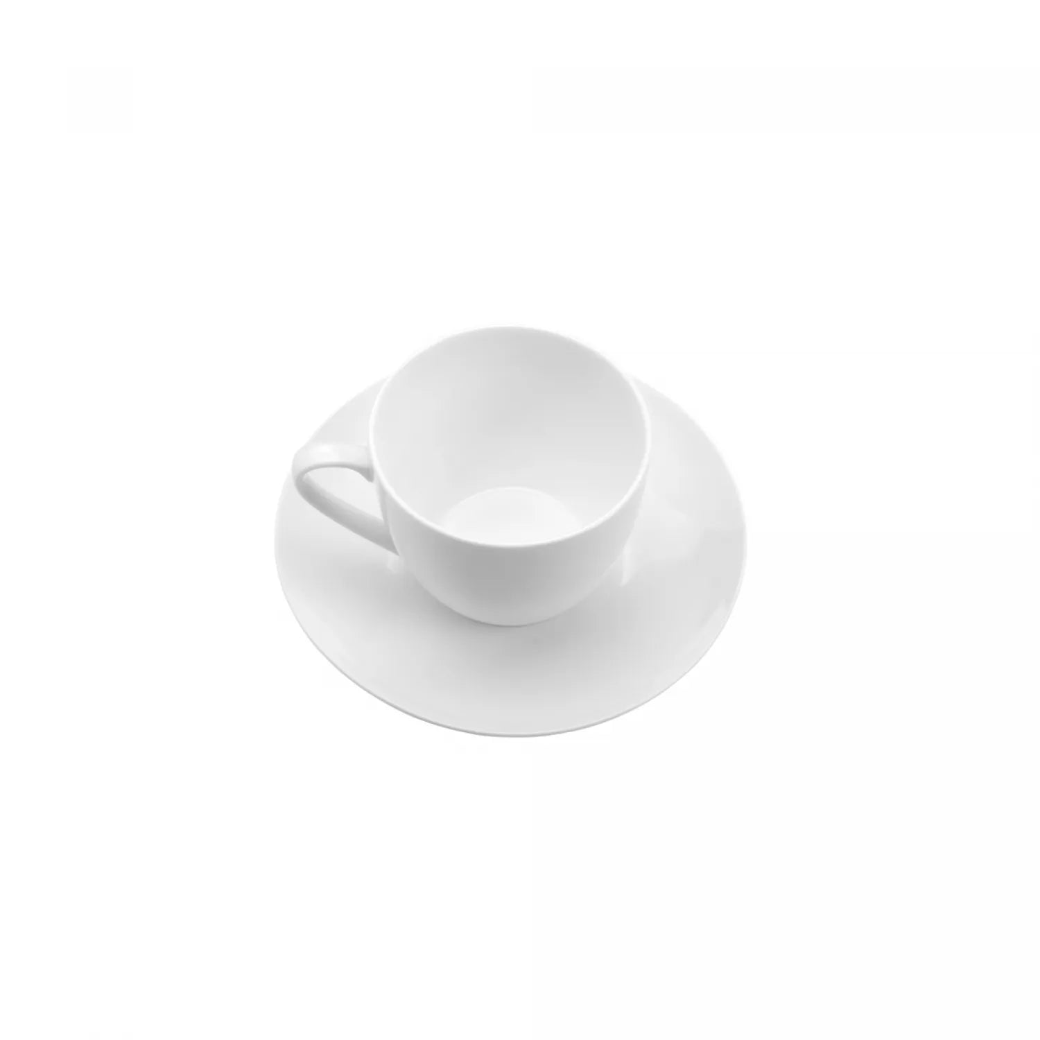 XÍCARA DE CHÁ COM PIRES DE PORCELANA CLEAN 220ML