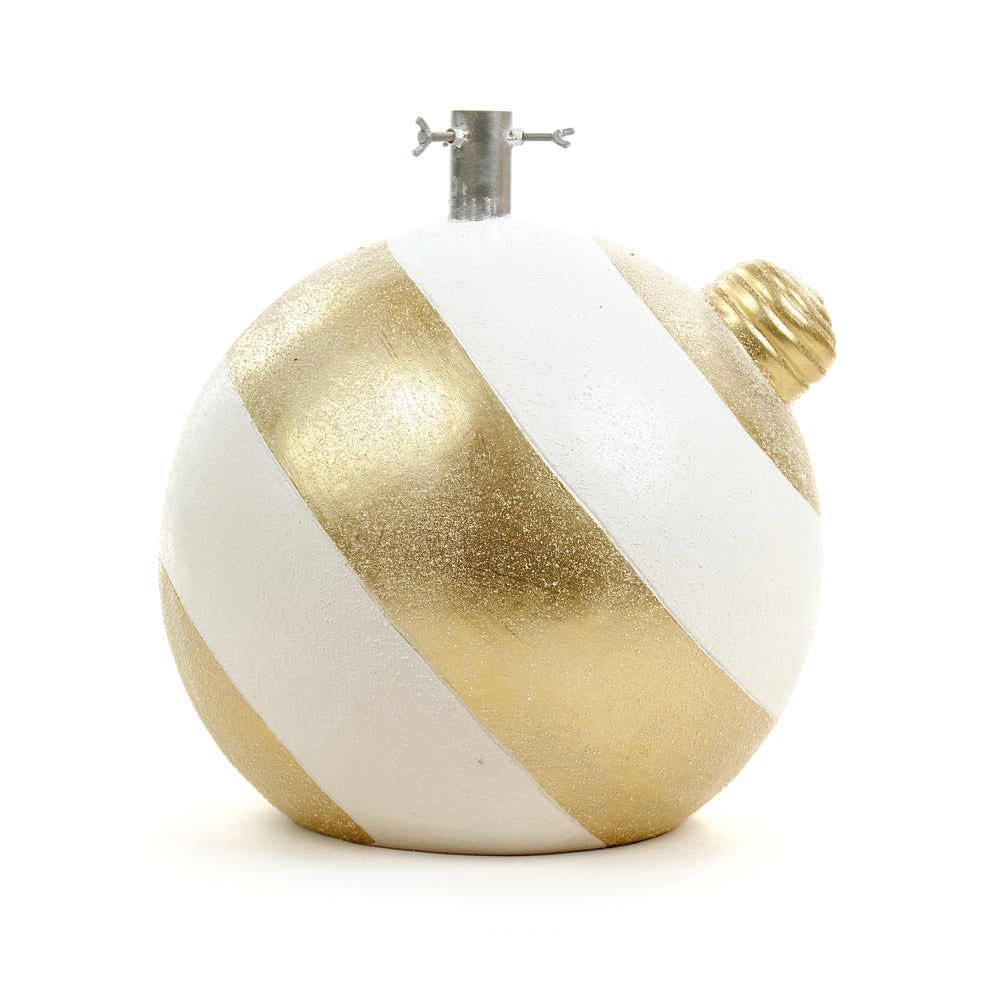 BASE ARVORE DE NATAL BOLA NATALINA DOURADA