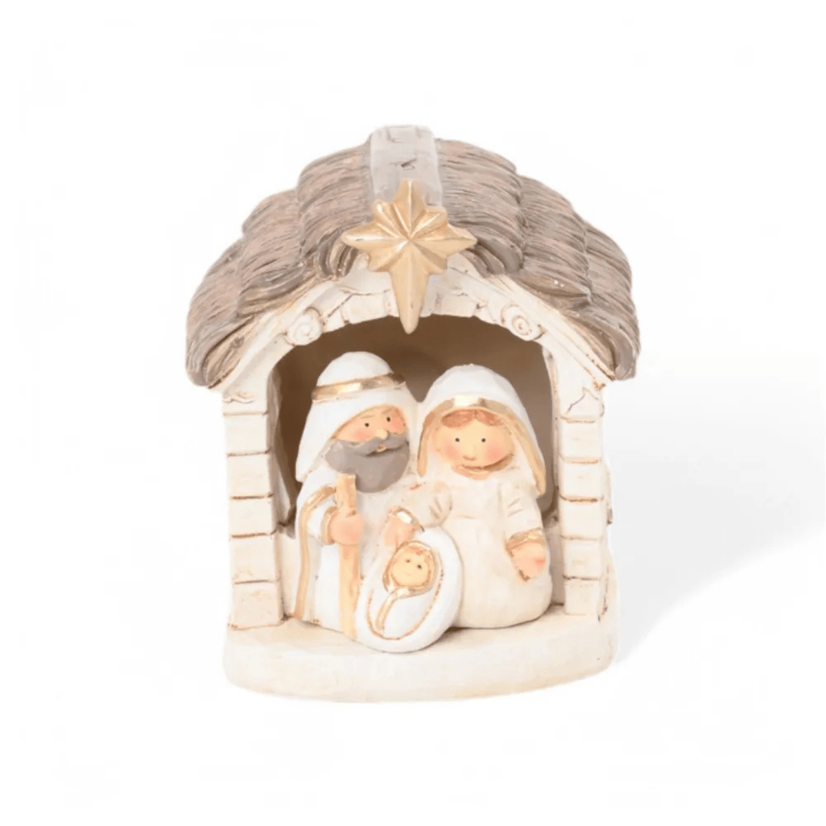 SAGRADA FAMILIA MANJEDOURA COM LED - 7CM