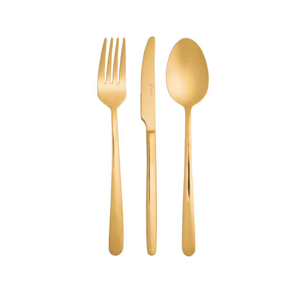 FAQUEIRO VIENA 12 PECAS DOURADO - INOX