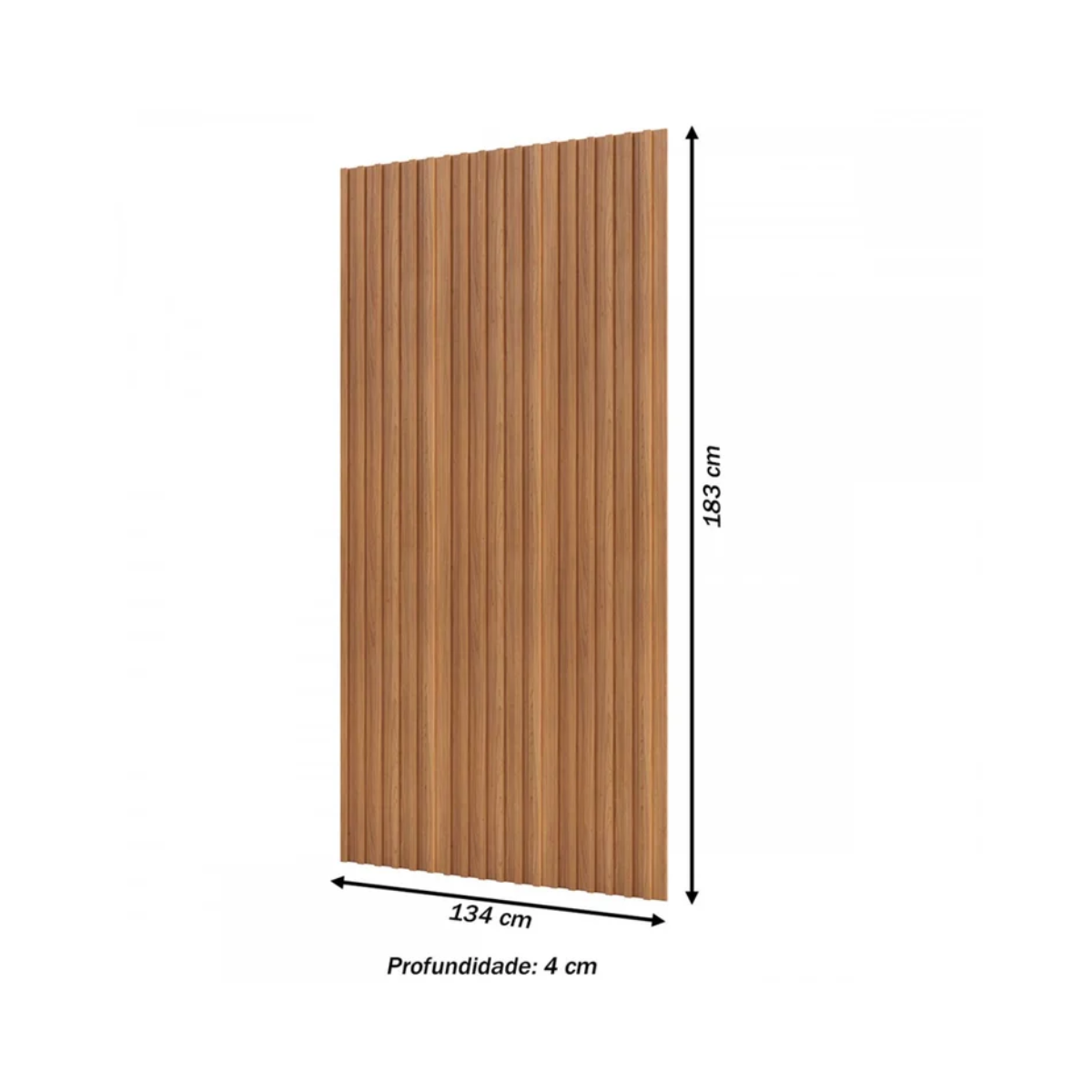 PAINEL RIPADO 134CM X 183CM - FREIJO
