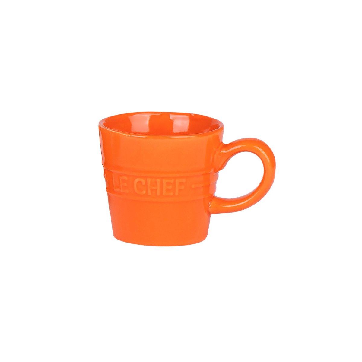 XÍCARA CAFÉ LE CHEF LARANJA 110ML 4 PEÇAS