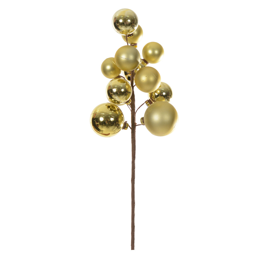 HASTE BOLINHAS DOURADO 30CM