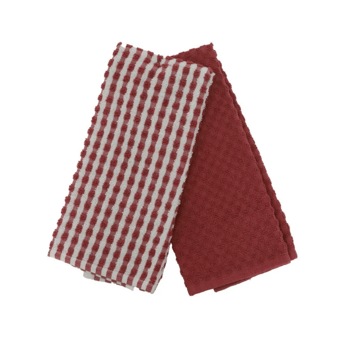 KIT PANO DE COPA POPCORN VERMELHO 2 PEÇAS - 38CM X 60CM