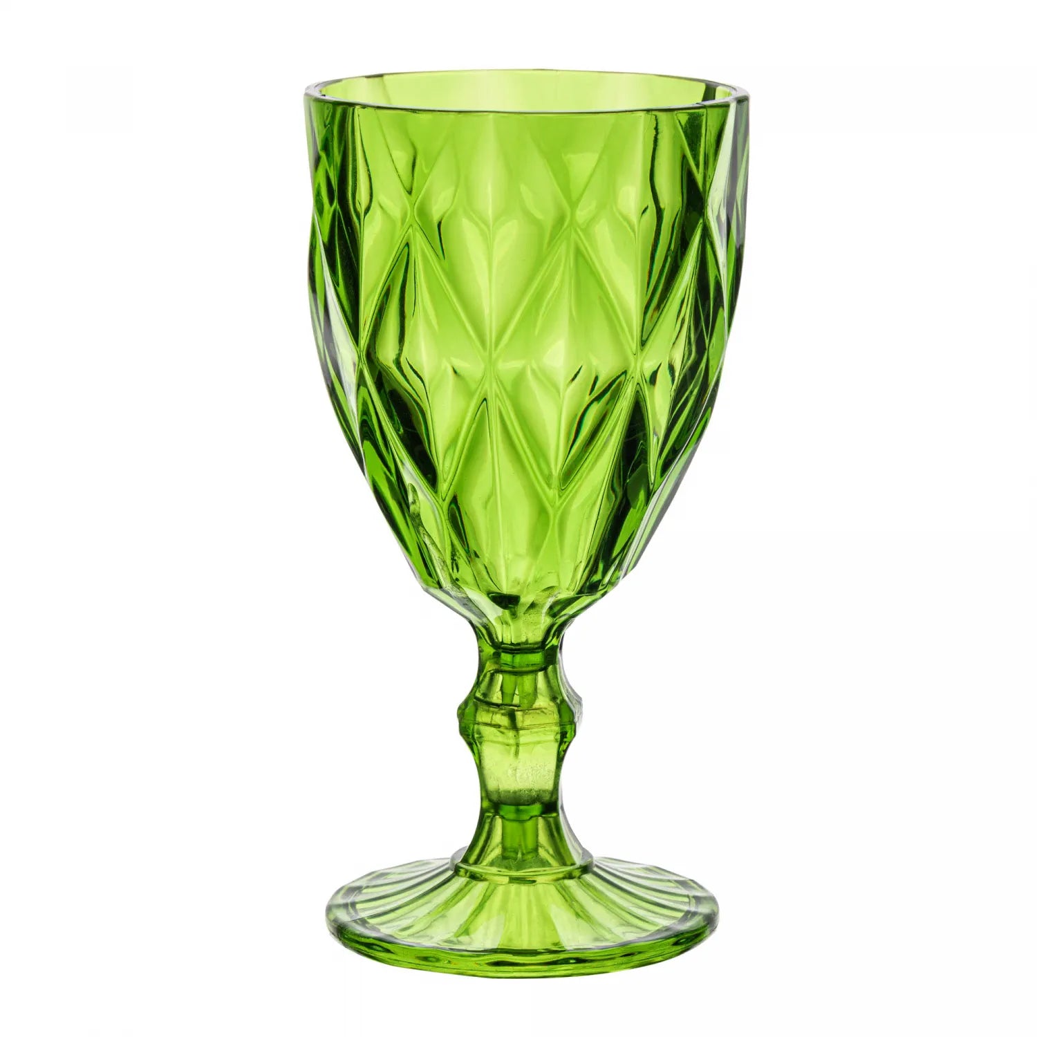 TAÇA DE ACRÍLICO DIAMOND VERDE 330ML