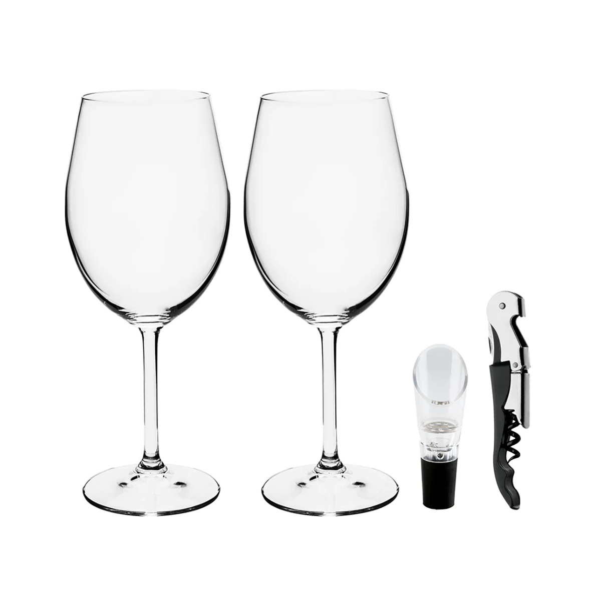 KIT PARA VINHO BOHEMIA AUTHENTIC COLLECTION - 4 PEÇAS