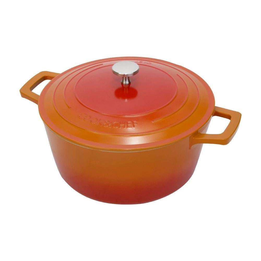 CAÇAROLA IN COOK&CHEF LARANJA 28CM